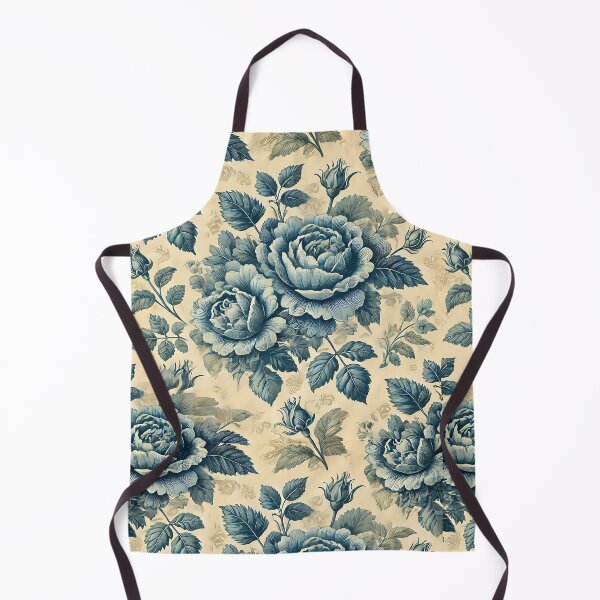 Item preview, Vintage Cabbage Rose in Blue designed and sold by DesignsbyVelvet.