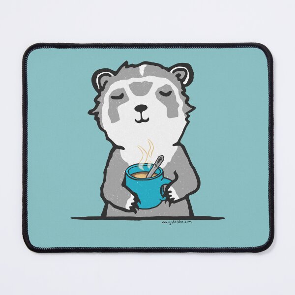 Item preview, Coffee Time Ferret with Teal Mug designed and sold by cj sketches.