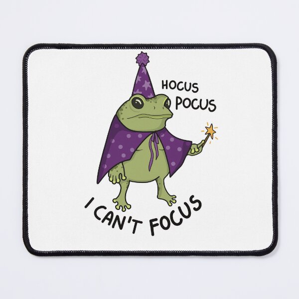 Item preview, Funny ADHD frog hocus pocus I can not focus designed and sold by BlackAcidArt.