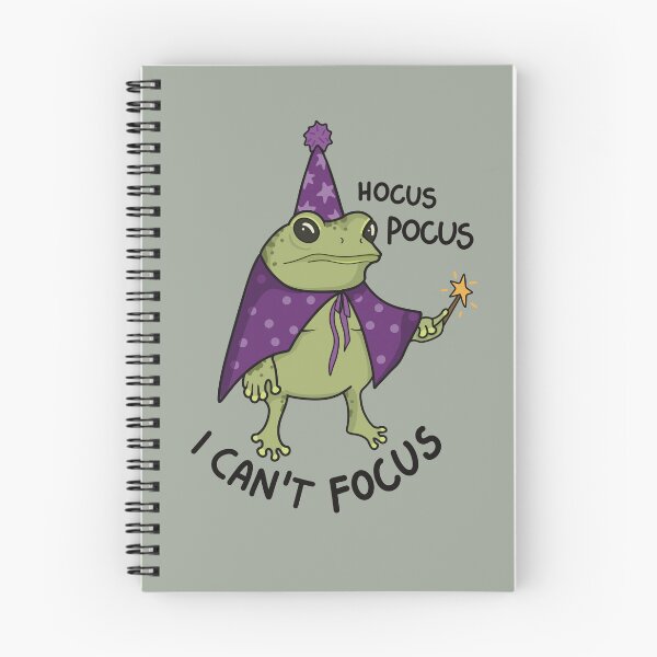 Item preview, Funny ADHD frog hocus pocus I can not focus designed and sold by BlackAcidArt.