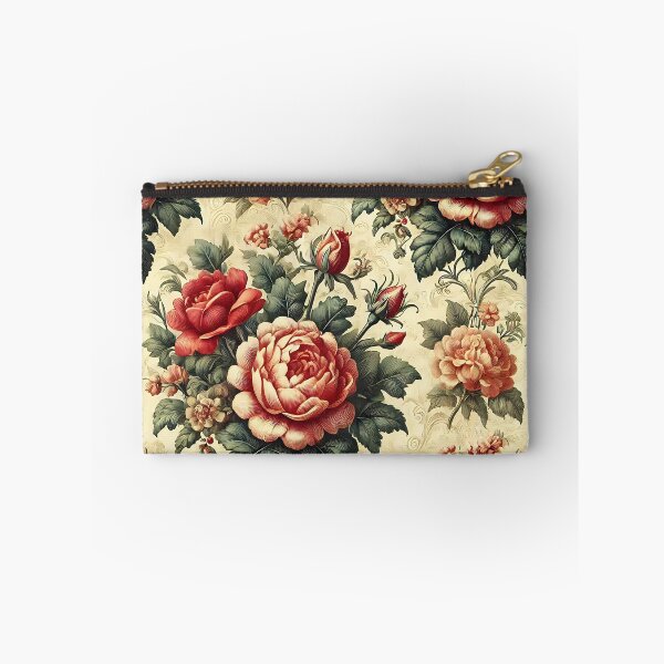 Item preview, Red Cabbage Rose Vintage Pattern designed and sold by DesignsbyVelvet.