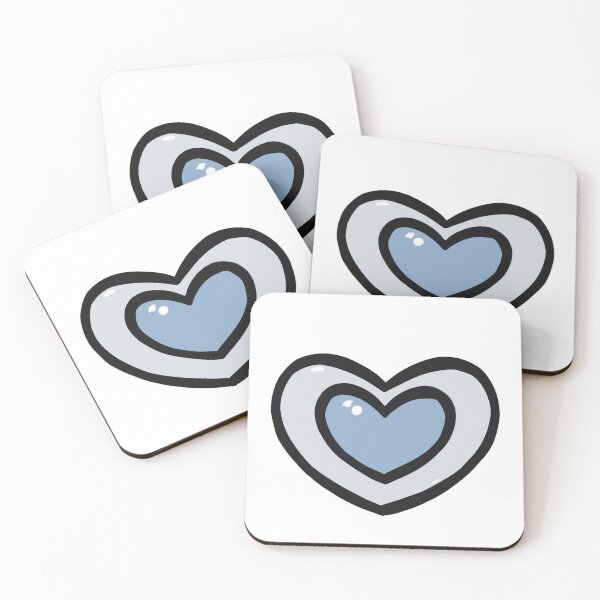 Item preview, Light blue bubbly heart designed and sold by Eclectic-aww.