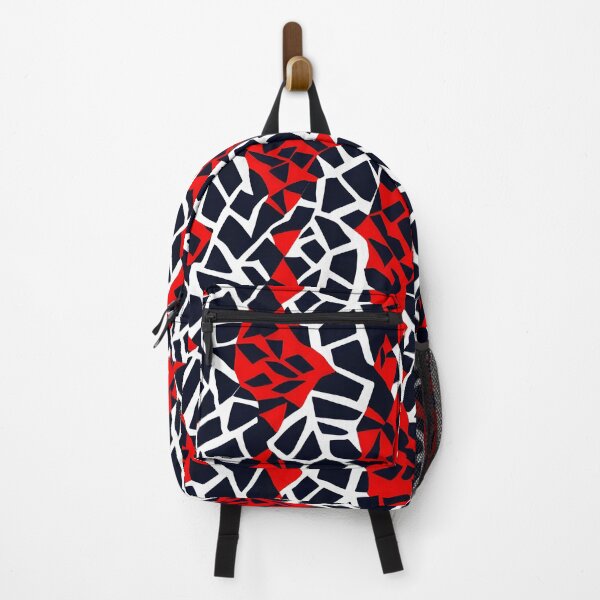 Item preview, Dynamic red-black abstract pattern designed and sold by Fab-Haven.