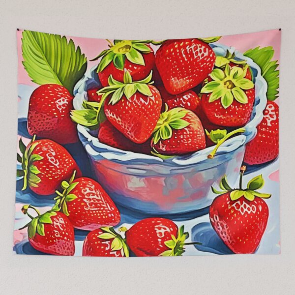Item preview, Fresh Strawberry Bowl designed and sold by Health And Fitness Posts e-Store.