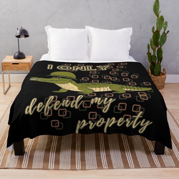 Item preview, I only defend my property Crocodile Animal designed and sold by Design_Your_Day.