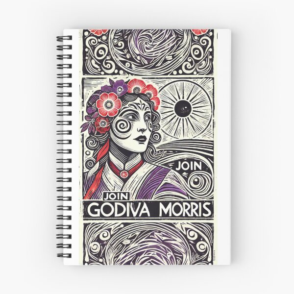 Item preview, Godiva Morris designed and sold by FolkFoundry.
