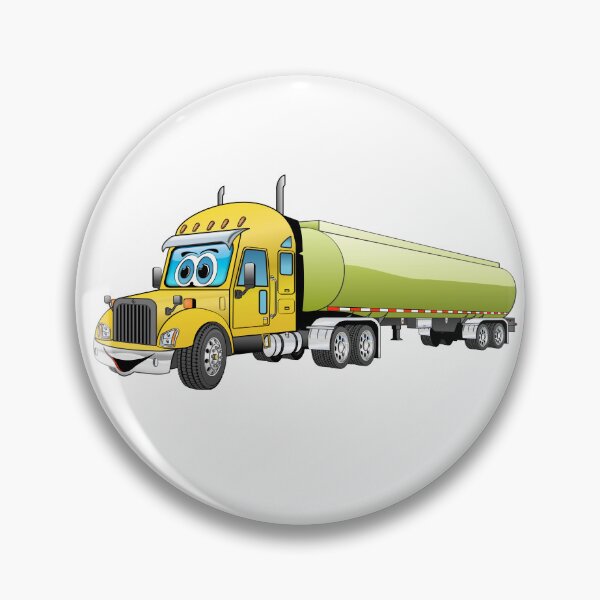 Item preview, Yellow semi tanker truck with a green trailer designed and sold by Scott Hayes.