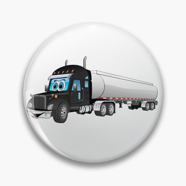 Item preview, Black semi truck with a silver tanker trailer designed and sold by Scott Hayes.