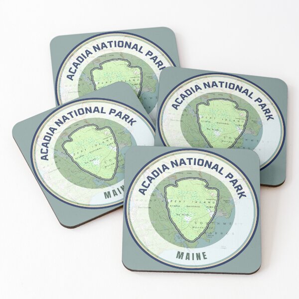 Item preview, Souvenir Map - Acadia National Park designed and sold by Willz Designz.
