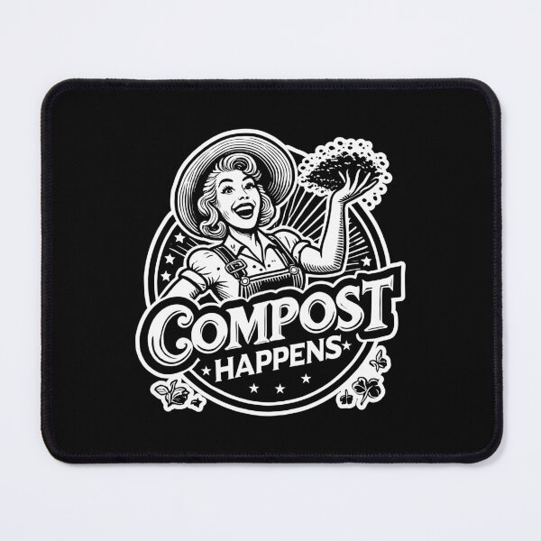 Item preview, COMPOST HAPPENS - Gardening Lover, Hobby, Gardner, Woman designed and sold by Darling DeDe.