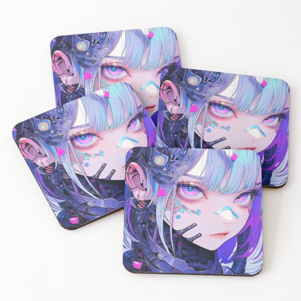 Item preview, Android Girl Futuristic Sci-Fi Art - Cybernetic Beauty designed and sold by iWallGlow.