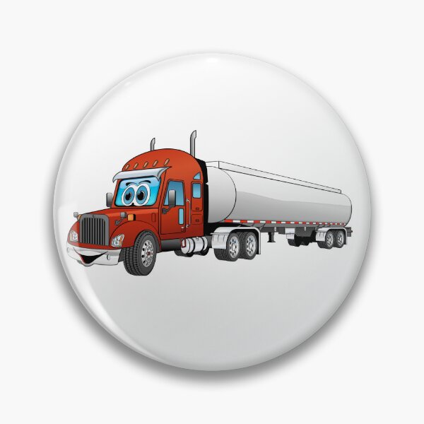 Item preview, Red semi truck with a silver tanker trailer designed and sold by Scott Hayes.
