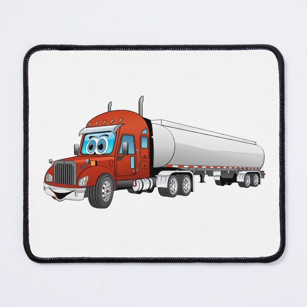 Item preview, Red semi truck with a silver tanker trailer designed and sold by Scott Hayes.