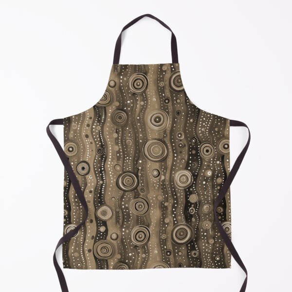 Artikelvorschau, Ethnische Kaffee Browns Muster Monochromatische Abstrakte Kreise Streifen entworfen und verkauft von creative321.
