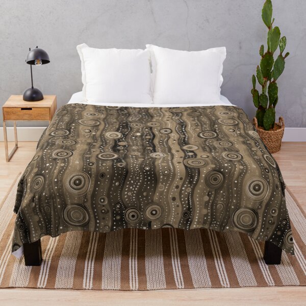 Item preview, Ethnic Coffee Browns Pattern Monochromatic Abstract Circles Stripes designed and sold by creative321.