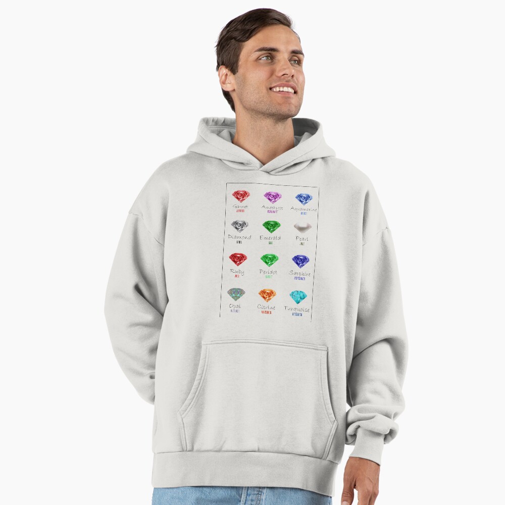 Diamond Birthstone chart with 12 Diamonds and 12 Months Journal