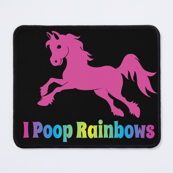 Item preview, I Poop Rainbows | Jumping Cartoon Pony | NickerStickers® on Redbubble designed and sold by NickerStickers.