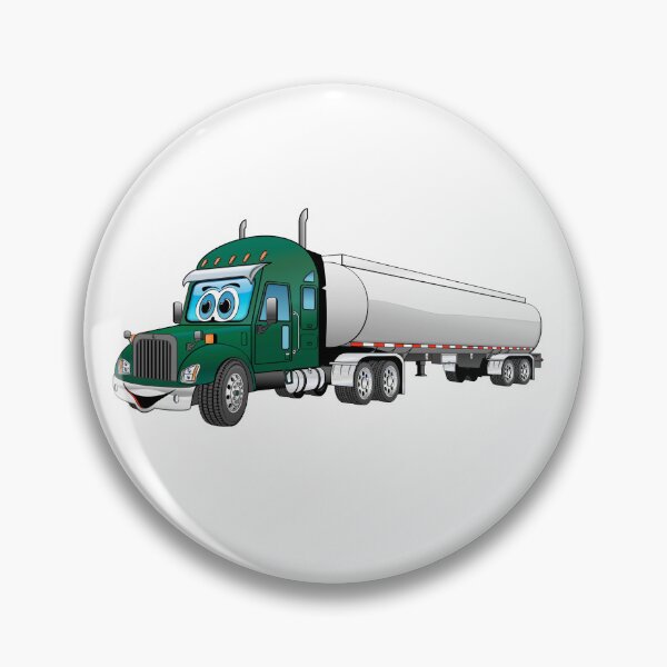 Item preview, Green semi truck with a silver tanker trailer designed and sold by Scott Hayes.