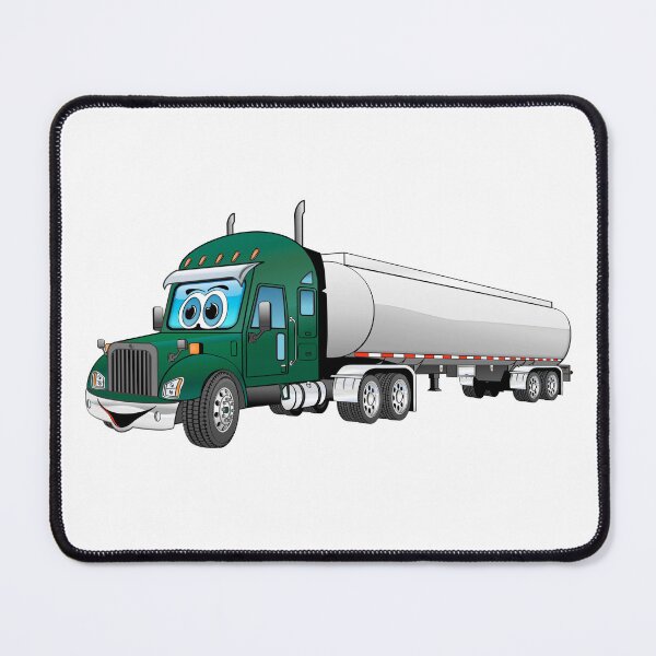 Item preview, Green semi truck with a silver tanker trailer designed and sold by Scott Hayes.