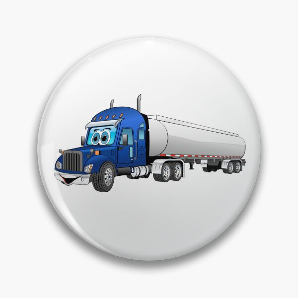 Item preview, Blue semi truck with a silver tanker trailer designed and sold by Scott Hayes.