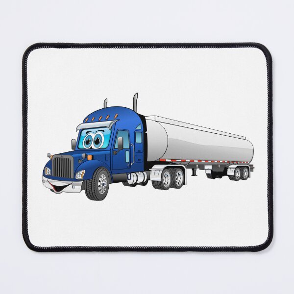 Item preview, Blue semi truck with a silver tanker trailer designed and sold by Scott Hayes.
