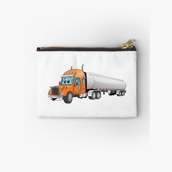Item preview, Orange semi truck with a silver tanker trailer designed and sold by Scott Hayes.