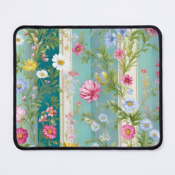 Item preview, Antiqued Shabby chic floral stripes pattern design  designed and sold by Clara Fruggeri.