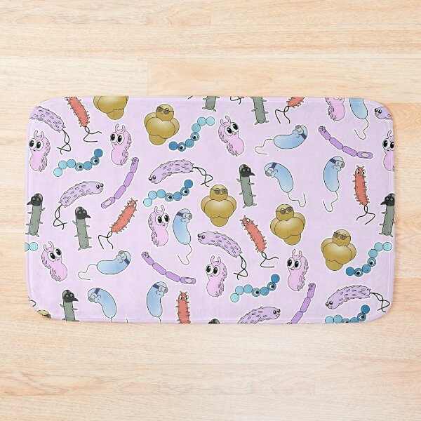 Item preview, Cute Bacteria Sticker Pattern designed and sold by MicroMarket.