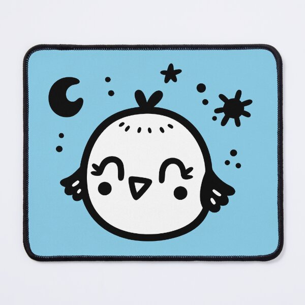 Item preview, Cheerful Chick - Kawaii Bird Line Art designed and sold by happyartworks.