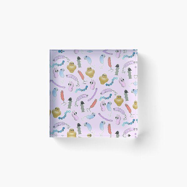 Item preview, Cute Bacteria Sticker Pattern designed and sold by MicroMarket.