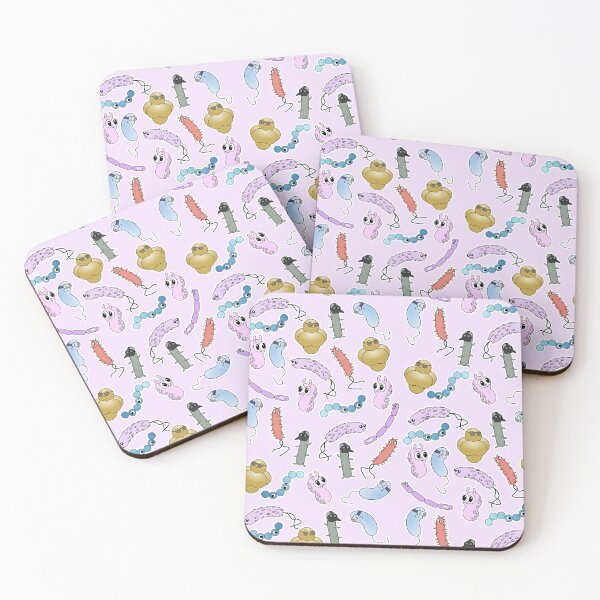 Item preview, Cute Bacteria Sticker Pattern designed and sold by MicroMarket.