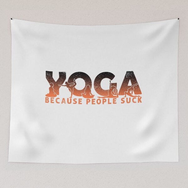 Item preview, Yoga Because peaple suck Funny Yoga Lover designed and sold by REDDLINE.