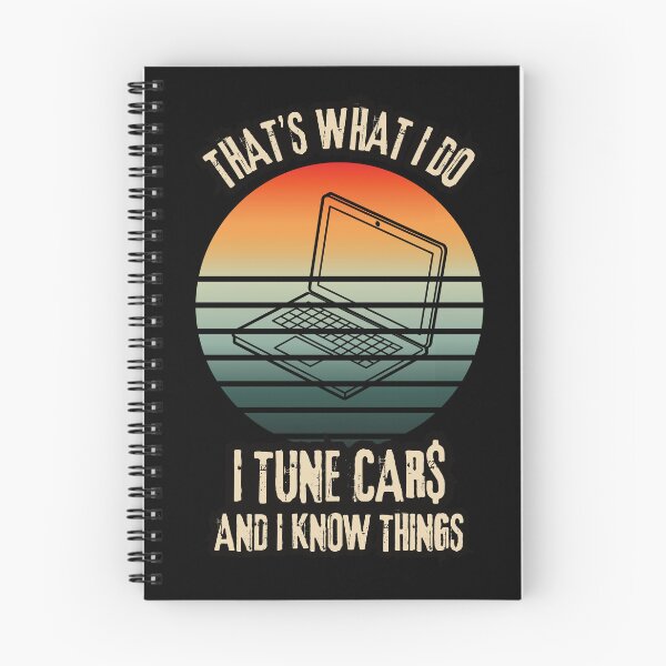 Item preview, That's What I Do I Tune Cars And I Know Things Funny Sarcastic Humor Car Racing Racecar Racetrack Laptop Car Tuner designed and sold by CarantinedChaos.