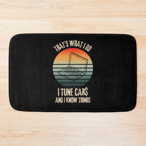 Item preview, That's What I Do I Tune Cars And I Know Things Funny Sarcastic Humor Car Racing Racecar Racetrack Laptop Car Tuner designed and sold by CarantinedChaos.