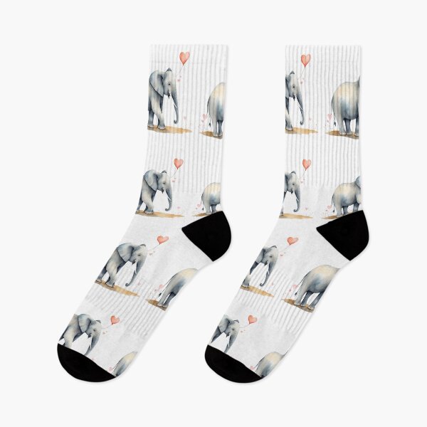 Item preview, Watercolor elephant, watercolor elephant, valentine day, love, adorable animals designed and sold by Victoria Riabov.