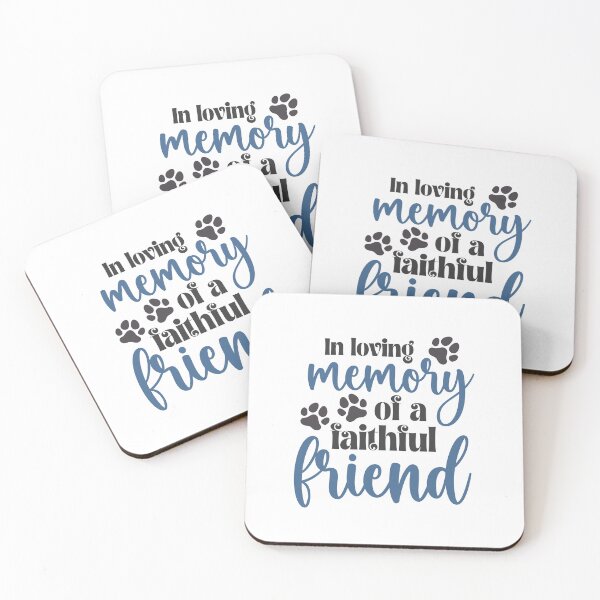 Item preview, In Loving Memory of a Faithful Friend | Pet Loss Stickers for Dog Lovers designed and sold by Kawaii Planet Studio.