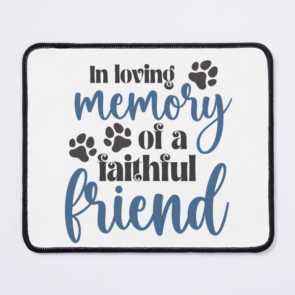 Item preview, In Loving Memory of a Faithful Friend | Pet Loss Stickers for Dog Lovers designed and sold by Kawaii Planet Studio.