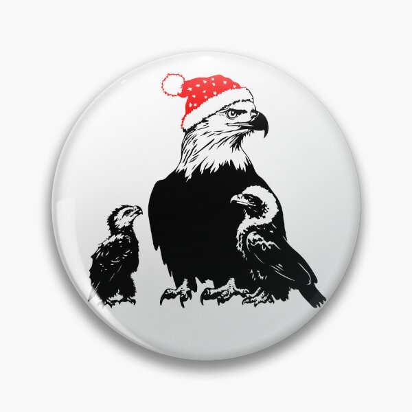 Item preview, Eagle Family Christmas Spirit designed and sold by JollyCritters.