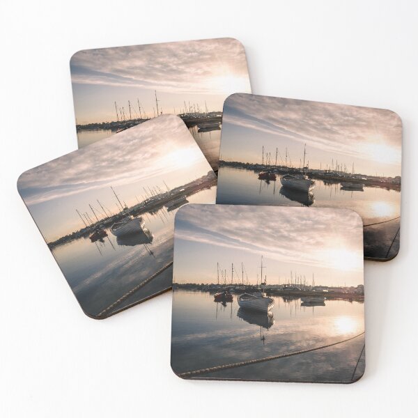 Item preview, Sunset over boats in Tollesbury essex designed and sold by Hosay97.