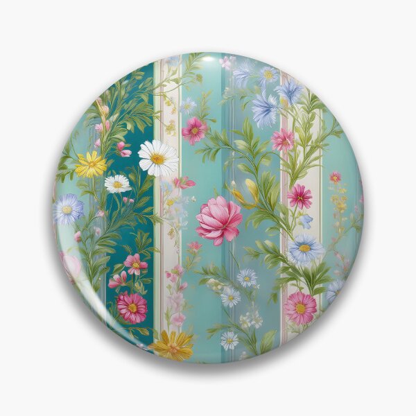 Item preview, Antiqued Shabby chic floral stripes pattern design  designed and sold by Clara Fruggeri.