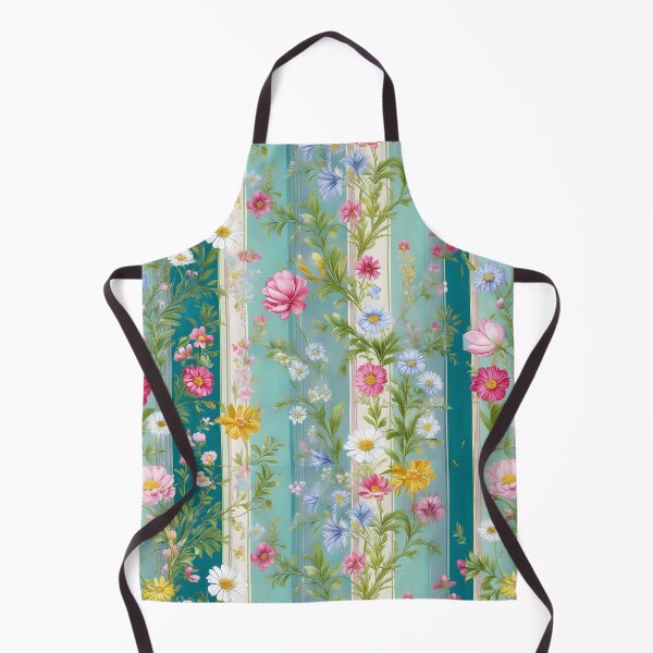 Item preview, Antiqued Shabby chic floral stripes pattern design designed and sold by Clara Fruggeri.