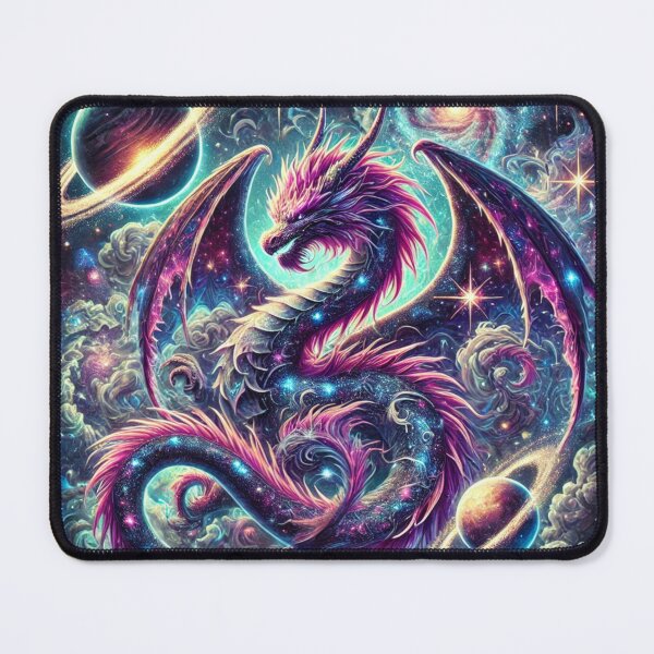 Item preview, Galactic Cosmic Dragon in a Vibrant Space Universe designed and sold by Vikingaquarist.
