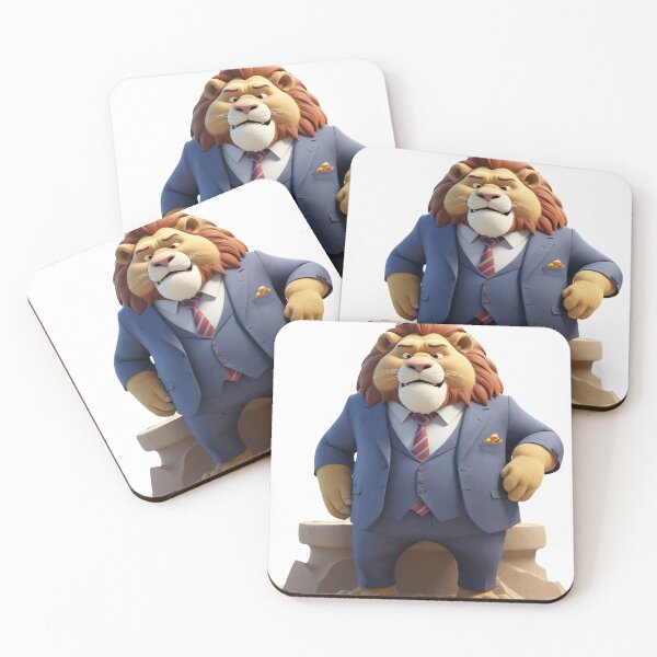 Item preview, 3d Lion Wearing a Suit to the Beach designed and sold by CuteopiaGallery.
