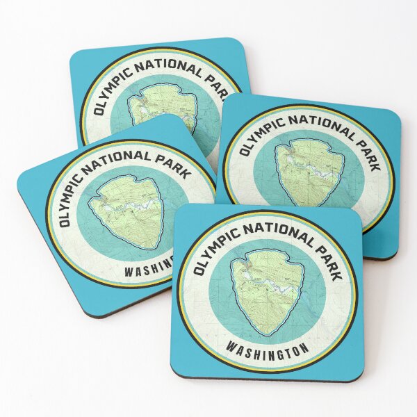 Item preview, Souvenir Map - Olympic National Park designed and sold by Willz Designz.