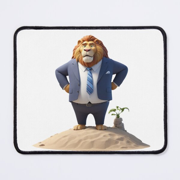 Item preview, 3d Lion in a Suit on Beach designed and sold by CuteopiaGallery.