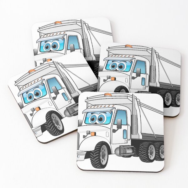Item preview, White dump truck with a white bed designed and sold by Scott Hayes.