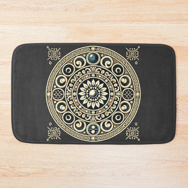 Item preview, Golden emblem with sunflower designed and sold by Tori-Rori.