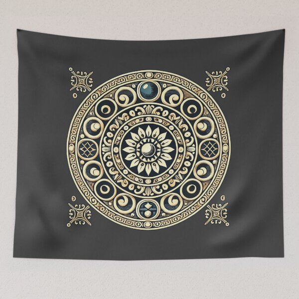 Item preview, Golden emblem with sunflower designed and sold by Tori-Rori.