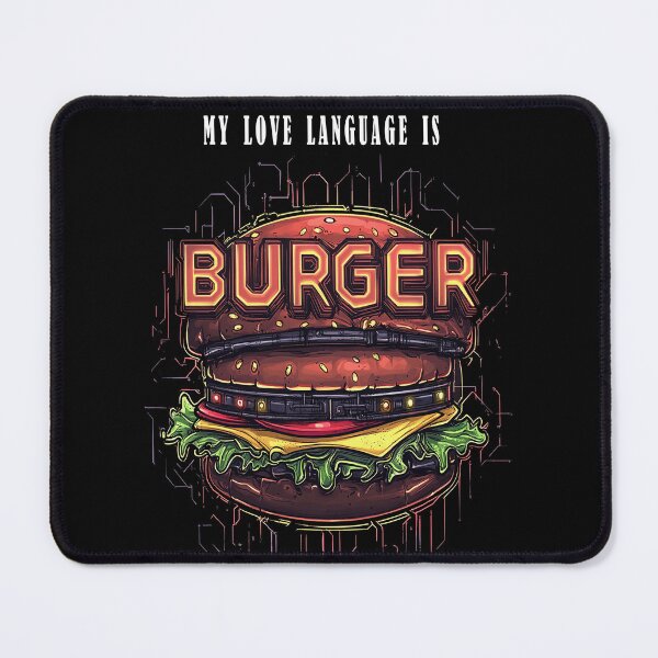 Item preview, My love language is burger. You'll understand if you try it. designed and sold by JanChryzostom.