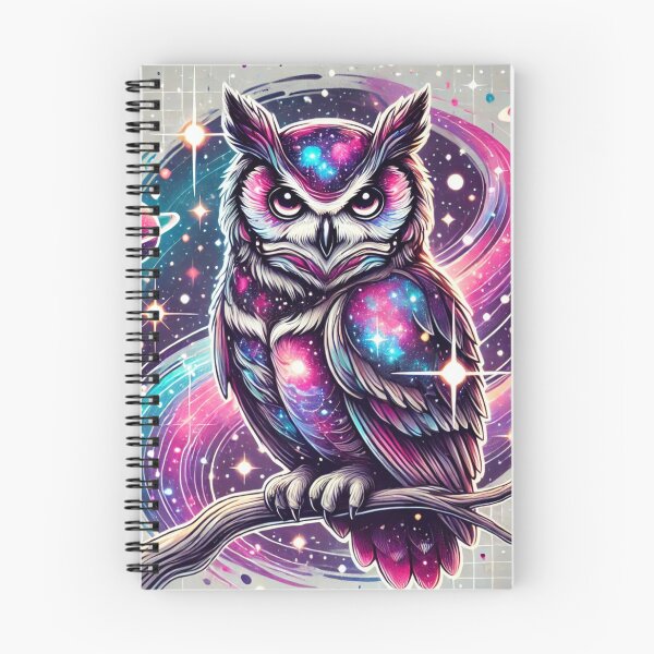 Item preview, Celestial Galaxy Owl – Mystical Cosmic Artwork designed and sold by Vikingaquarist.